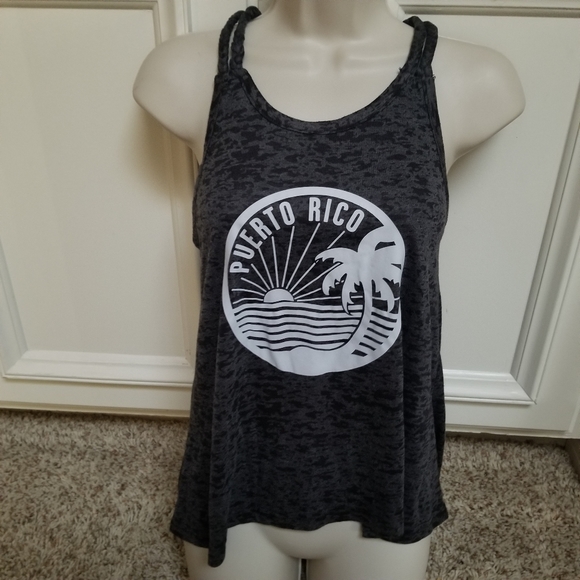 Heather gray surf tank top - Picture 5 of 7